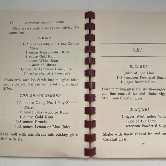 VINTAGE Standard Cocktail Guide (1944) - Picture 3 of 5